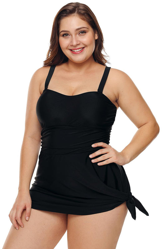 Black slimming swimsuit for women


