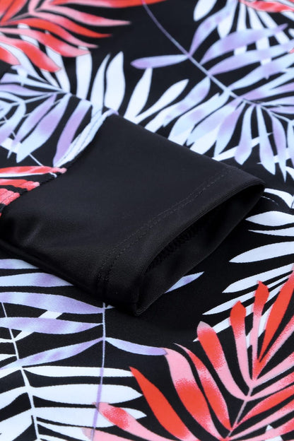 Leaf Print Swimwear

