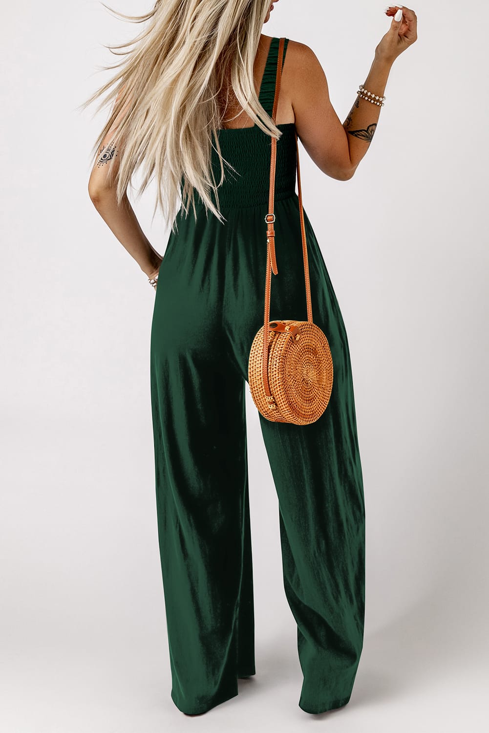 Green casual playsuit

