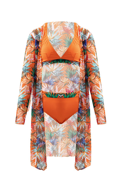 plus size tropical bikini