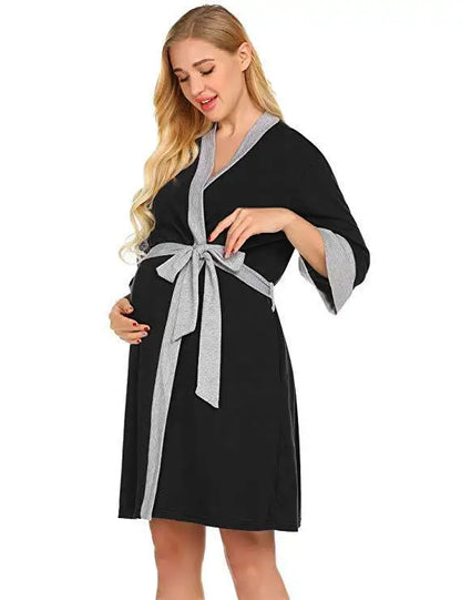 Lorena Maternity Sleepwear - Breathable Nursing Outfit