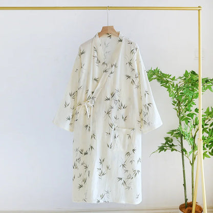 Andrina Women’s Cotton Bamboo Robe – Lightweight Bathrobe