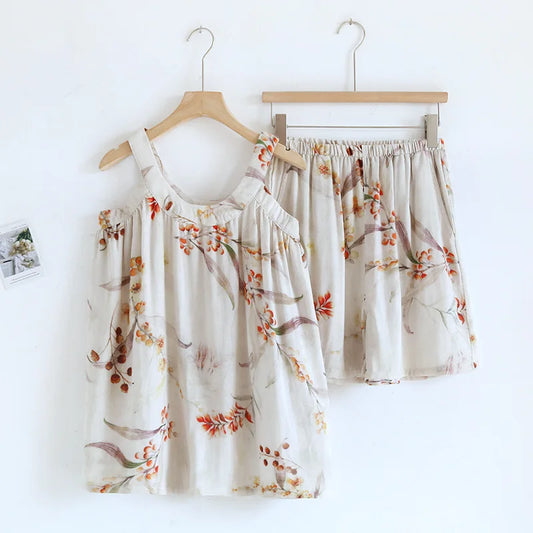 Emelie Bamboo Fiber Pajama Set – Summer Loungewear