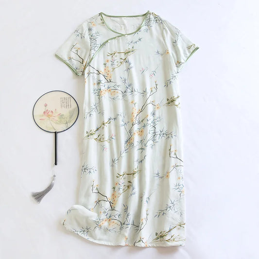 Kaylee Bamboo Cotton Women’s Nightgown - Loose Summer Sleepwear