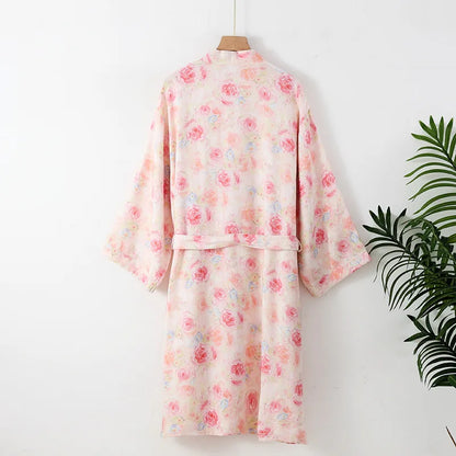 Doris Women’s Bamboo Fiber Bathrobe – Loungewear for Spring & Summer