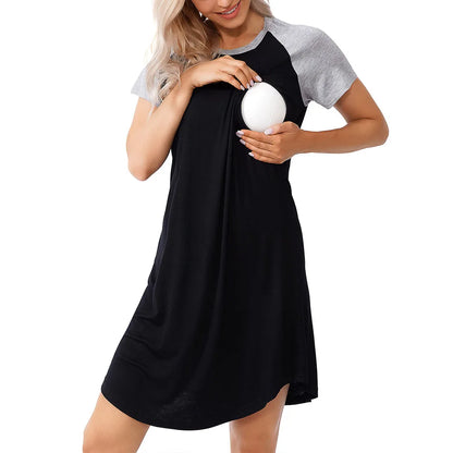 Miranda 3 in 1 Maternity Nursing Gown - with Zipper Access