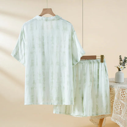 Aveta Women’s 2 Piece Bamboo Summer Pajama Set – Shorts Sleepwear
