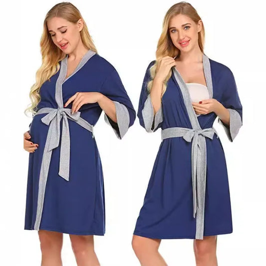 Lorena Maternity Sleepwear - Breathable Nursing Outfit