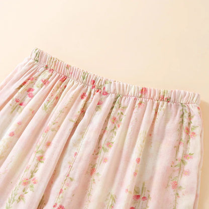 Celestia Bamboo Cotton Floral Pajama Set – Long Sleeve & Pants