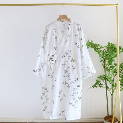 Andrina Women’s Cotton Bamboo Robe – Lightweight Bathrobe