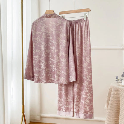 Paula Bamboo Pajamas Set – Silk Nightwear for Women