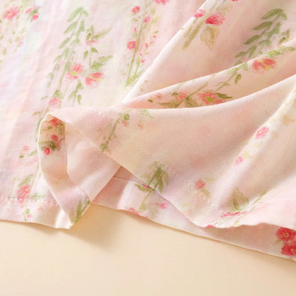 Celestia Bamboo Cotton Floral Pajama Set – Long Sleeve & Pants