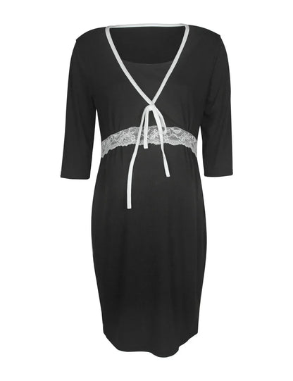 Aurelia Women’s Maternity Nightgown – Cozy Pregnancy Pajamas