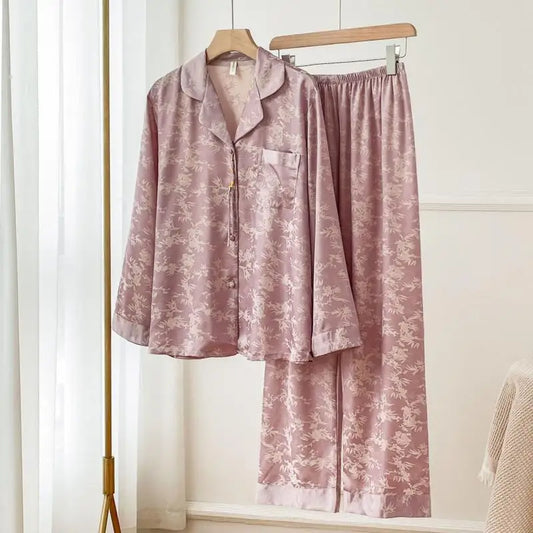 Paula Bamboo Pajamas Set – Silk Nightwear for Women