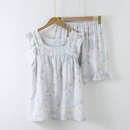 Cornelia Women’s Bamboo Pajama Set – Summer Loungewear