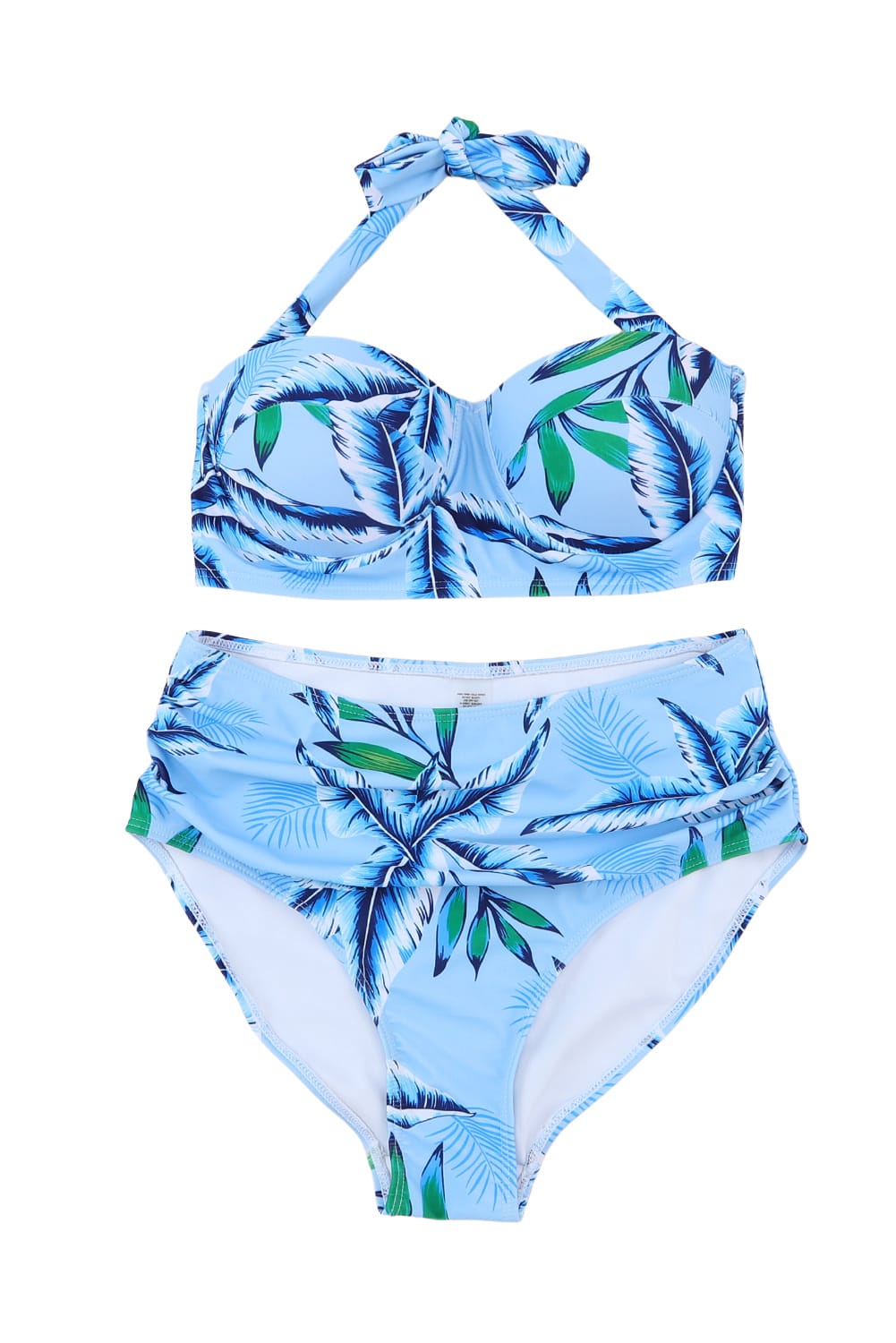 tropical print bikini

