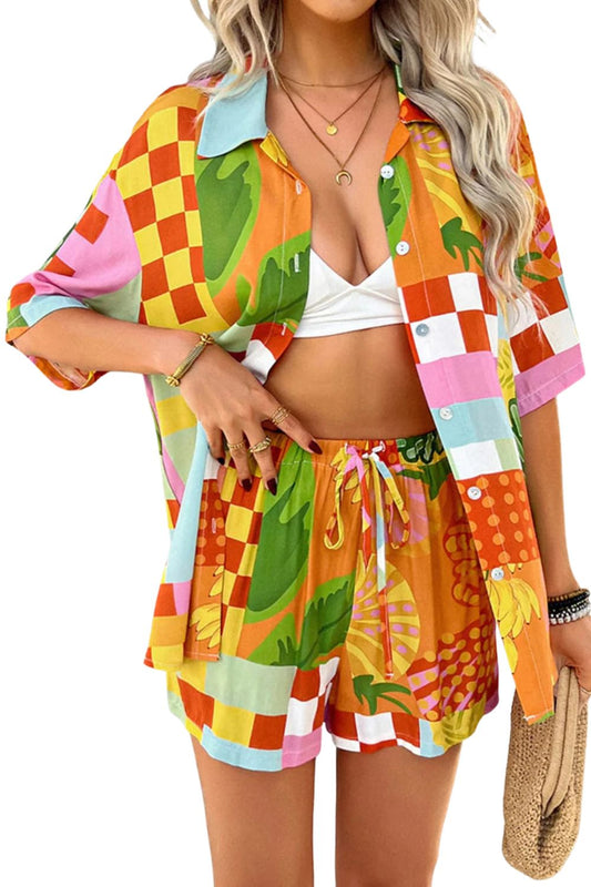 Alina Two Piece Co Ord Set  | Summer Beachwear